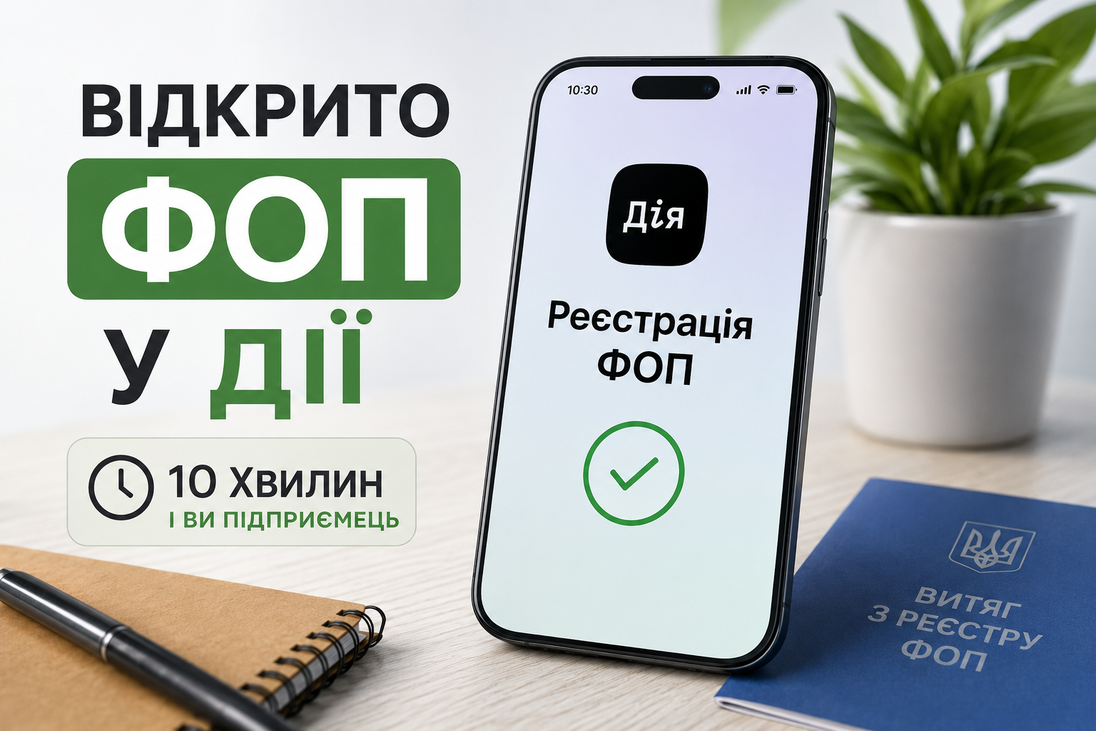 Як відкрити ФОП через «Дію» у 2026 році: проста інструкція за 10 хвилин
